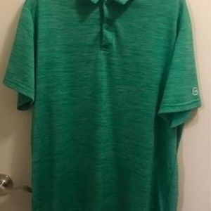 Men’s size XL Free Country green polo shirt very soft and comfortable material